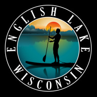 English Lake Wisconsin Paddleboarding Gift Adjustable Cap | Artistshot