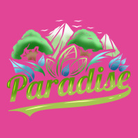 Paradise With Trees And Mountains For Earth Day St T-shirt | Artistshot