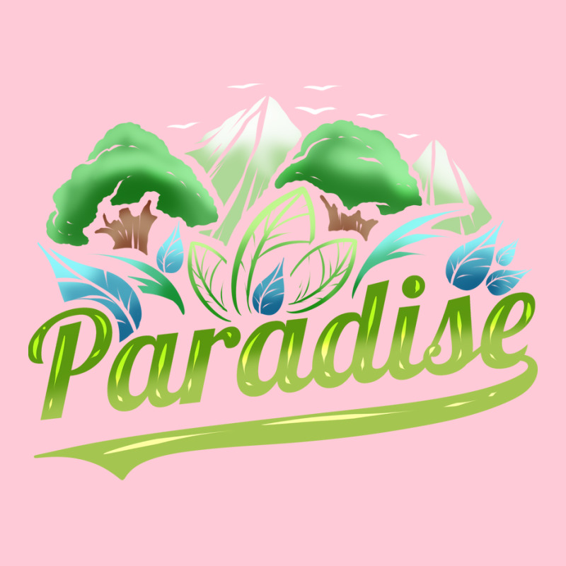 Paradise With Trees And Mountains For Earth Day St Graphic T-shirt | Artistshot