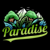 Paradise With Trees And Mountains For Earth Day St Fleece Short | Artistshot