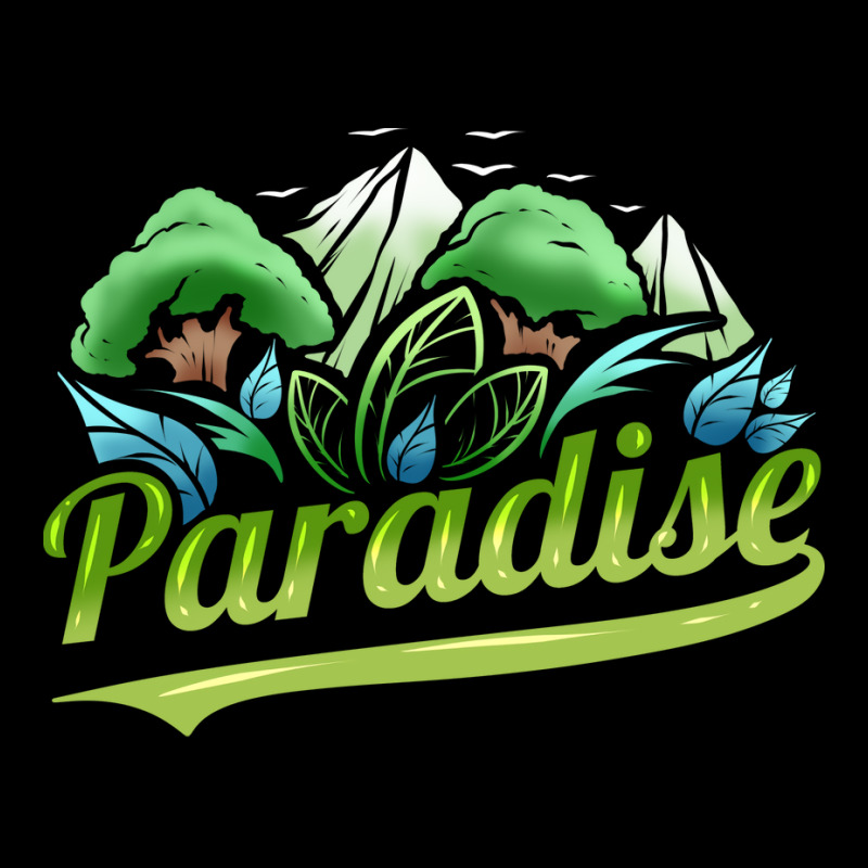 Paradise With Trees And Mountains For Earth Day St Fleece Short | Artistshot