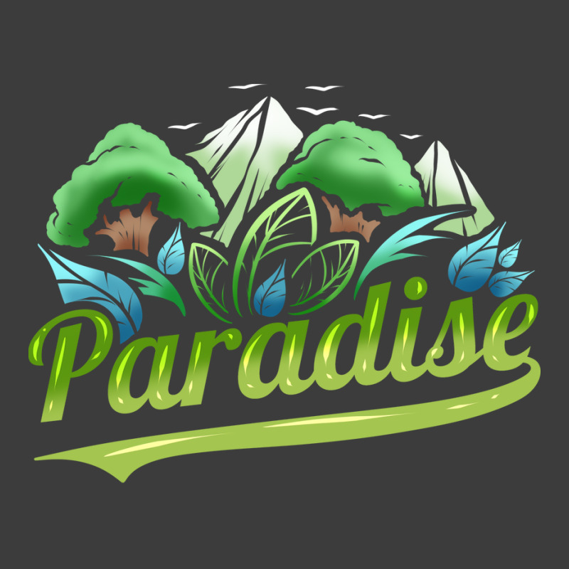 Paradise With Trees And Mountains For Earth Day St Men's Polo Shirt | Artistshot