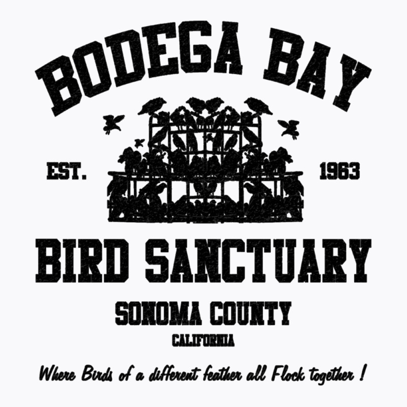 Bodega Bay Bird Sanctuary T-Shirt by embarigosineg | Artistshot