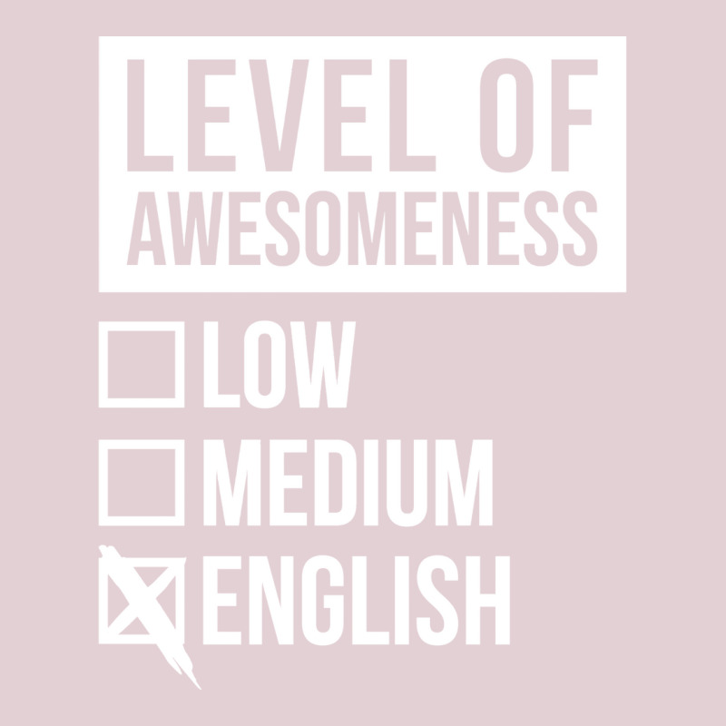 Funny Level Of Awesomeness Low Medium Gift England Ladies Fitted T-Shirt by kubaksellmir | Artistshot