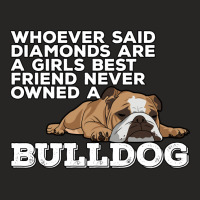 English Bulldog Diamonds Are A Girls Best Friend Ladies Fitted T-shirt | Artistshot