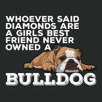 English Bulldog Diamonds Are A Girls Best Friend Women's Triblend Scoop T-shirt | Artistshot