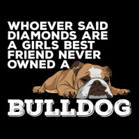 English Bulldog Diamonds Are A Girls Best Friend Women's V-neck T-shirt | Artistshot