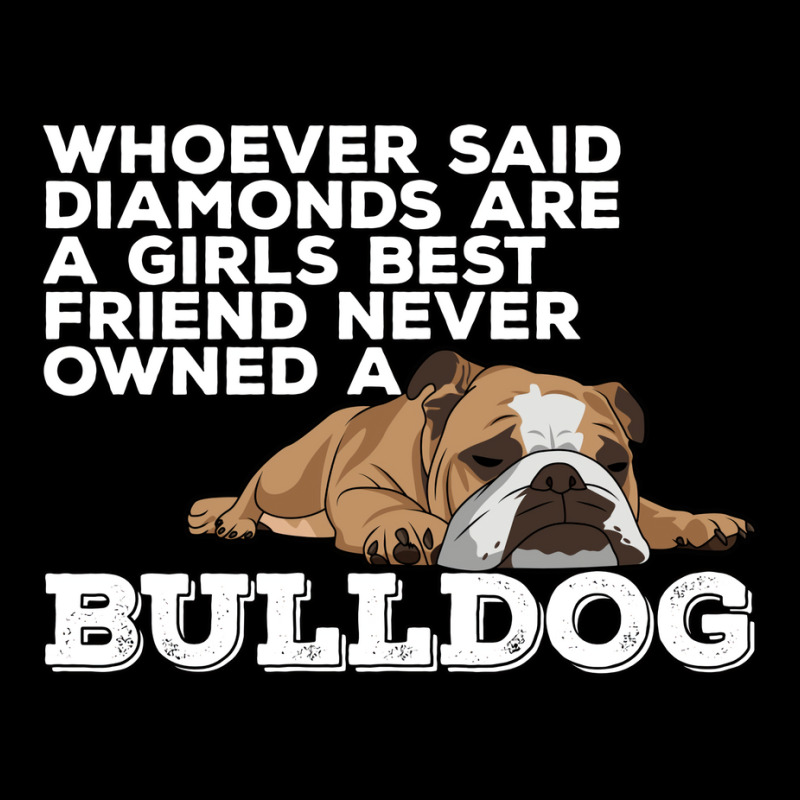 English Bulldog Diamonds Are A Girls Best Friend Women's V-Neck T-Shirt by sawinwillcaz | Artistshot