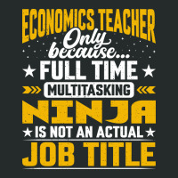 Economics Teacher Job Title Economics Professor Ed Women's Triblend Scoop T-shirt | Artistshot