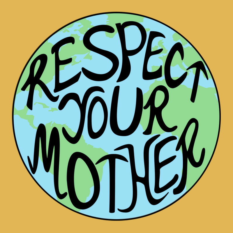 Respect Your Mother Hand Drawn Earth Planet Men Wo Vintage Hoodie And Short Set | Artistshot