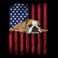 English Bulldog English Bulldog Usa Flag Hippie Men's Long Sleeve Pajama Set | Artistshot