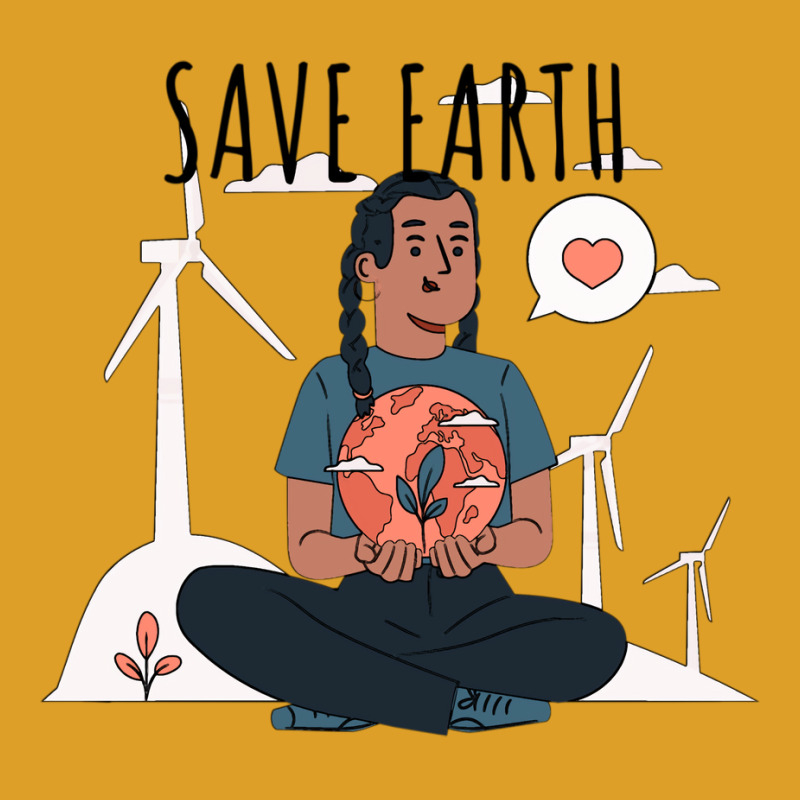 Save Earth Yellow T-shirt | Artistshot