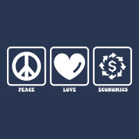 Peace Love Economics Summer Ladies Denim Jacket | Artistshot