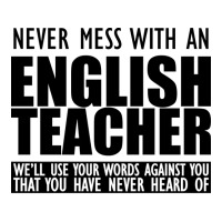 English Teacher Never Mess With An English Teacher Maternity Scoop Neck T-shirt | Artistshot