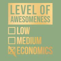 Funny Level Of Awesomeness Low Medium Gift Economi Graphic T-shirt | Artistshot