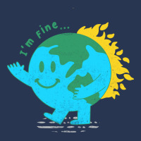 Funny Im Fine Earth Sarcasm Humor Cute Men Denim Jacket | Artistshot