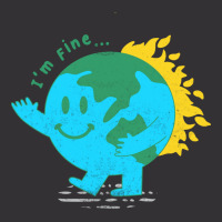 Funny Im Fine Earth Sarcasm Humor Cute Vintage Hoodie And Short Set | Artistshot