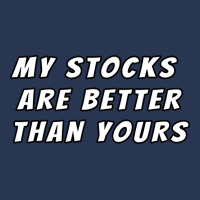 My Stocks Are Better Than Yours Stock Market Joke Ladies Denim Jacket | Artistshot