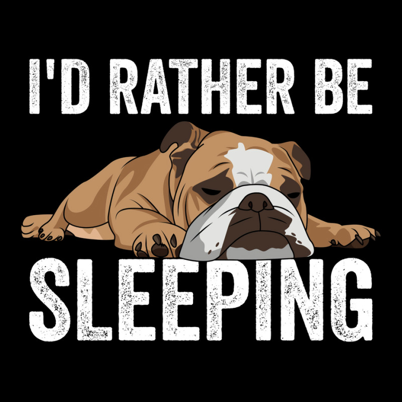 English Bulldog Id Rather Be Sleeping Men's 3/4 Sleeve Pajama Set | Artistshot