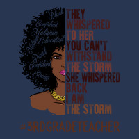 I Am The Storm 3rd Grade Teacher African American Men Denim Jacket | Artistshot