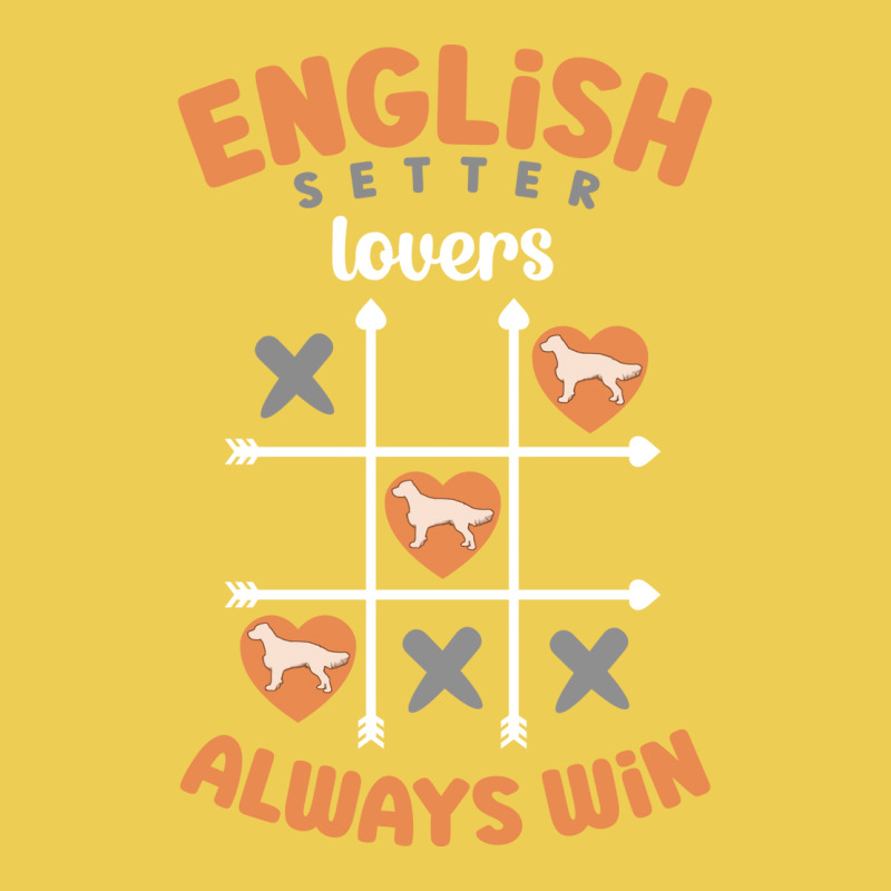 English Setter Lovers Always Win Yellow Shield Patch | Artistshot