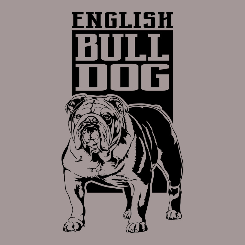 Funny Proud English Bulldog Dog Portrait Gift Vint Vintage Hoodie | Artistshot