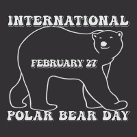 International Polar Bear Day Black And White Cool Vintage Hoodie | Artistshot