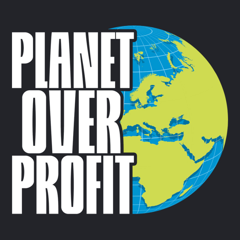 Planet Over Profit Earth Day Climate Change Green Lightweight Hoodie by deteljaedverz | Artistshot