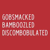 Gobsmacked Bamboozled Discombobulated Aesthetic T-shirt | Artistshot