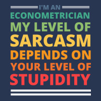 Im An Econometrician My Level Of Sarcasm Depends O Ladies Denim Jacket | Artistshot