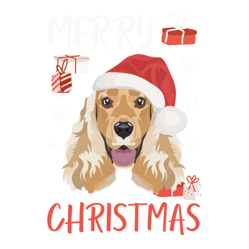 English Cocker Spaniel Christmas Red Women's V-Neck T-Shirt by gcwalizatty1 | Artistshot