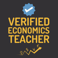 Verified Economics Teacher Humor Yellow Vintage Hoodie And Short Set | Artistshot