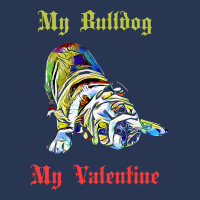 My English Bulldog Is My Valentine Aesthetic Ladies Denim Jacket | Artistshot