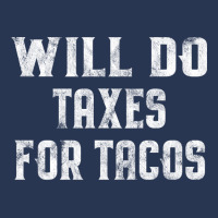 Will Do Taxes For Tacos Funny Tax Accountant Bookk Ladies Denim Jacket | Artistshot