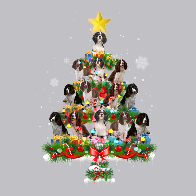 Funny English Springer Spaniel Christmas Tree Dog Pocket T-shirt | Artistshot