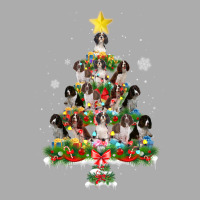 Funny English Springer Spaniel Christmas Tree Dog Men's T-shirt Pajama Set | Artistshot