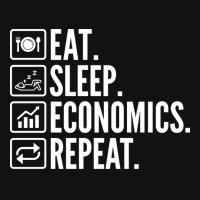 Eat Sleep Economics Repeat Cool Scorecard Crop Tee | Artistshot