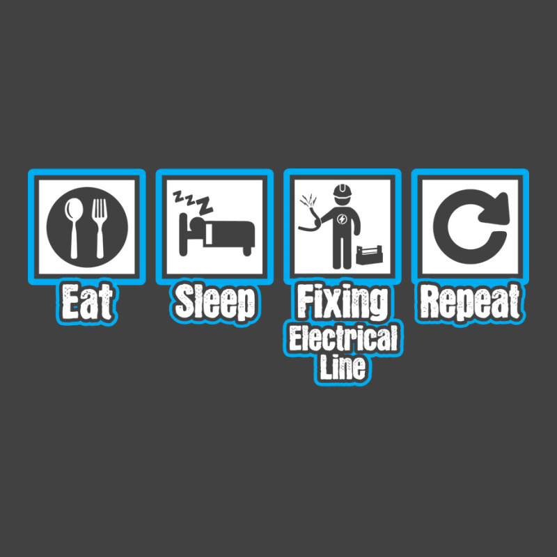 Eat Sleep Electrician Repeat Aesthetic Vintage T-shirt | Artistshot