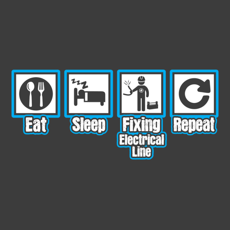 Eat Sleep Electrician Repeat Aesthetic Men's Polo Shirt | Artistshot