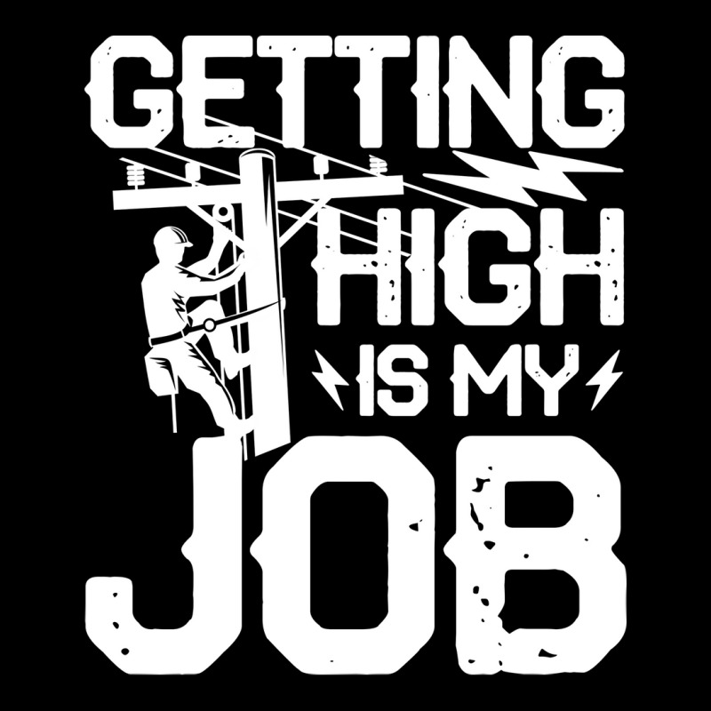 Getting High Is My Job Lineman Retro Pocket T-shirt | Artistshot