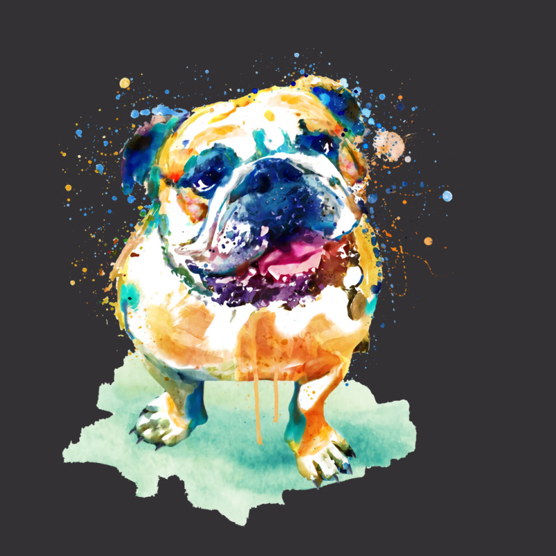 Watercolor Bulldog Nostalgia Vintage Short by triunfmagonij | Artistshot