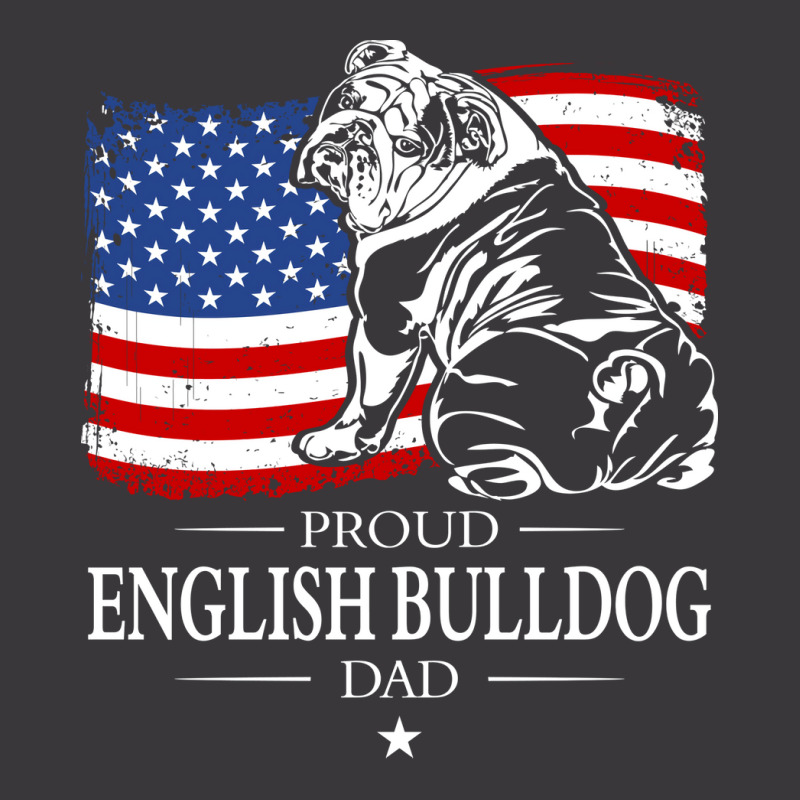 English Bulldog Dad American Flag Patriotic Dog Tu Ladies Curvy T-Shirt by mhirrystarao | Artistshot