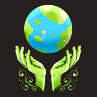 Two Hands Holding The Earth For Earth Day Travel Tank Top | Artistshot