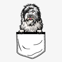 Old English Sheepdog Pocket Dog Humor Ladies Fitted T-shirt | Artistshot