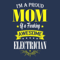 Im A Proud Mom Of A Freaking Awesome Electrician B Men Denim Jacket | Artistshot