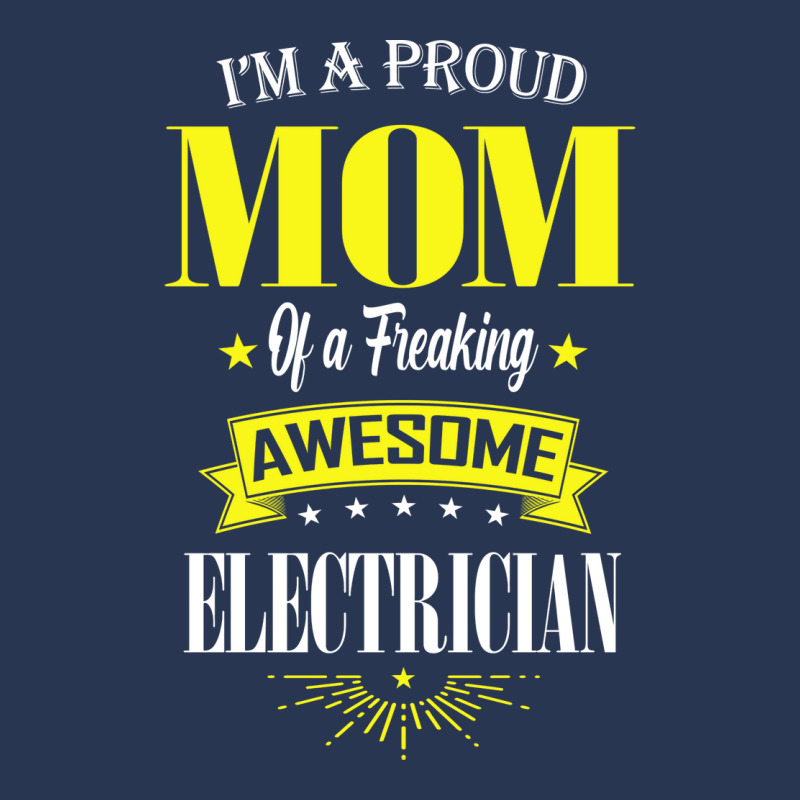 Im A Proud Mom Of A Freaking Awesome Electrician B Men Denim Jacket by gurevamelvod | Artistshot