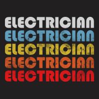 Electrician Gift Retro Design Perfect Present For T-shirt | Artistshot