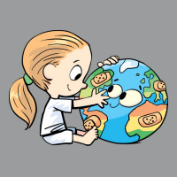 Little Girl Cares For The Injured Planet Earth Mus Classic T-shirt | Artistshot