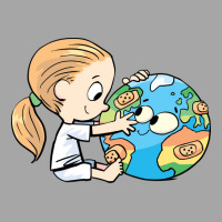 Little Girl Cares For The Injured Planet Earth Mus Men's Polo Shirt | Artistshot