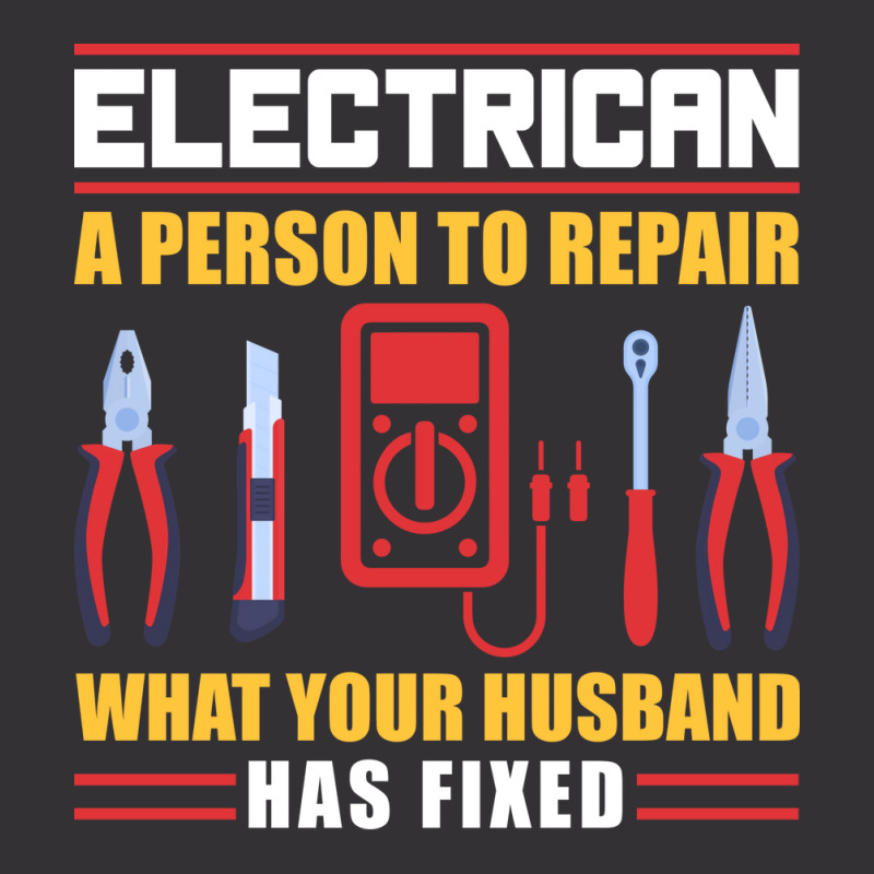 Electrician Red Humor Vintage Hoodie And Short Set | Artistshot